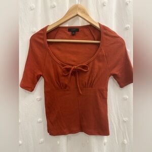 J. Crew Women's Short Sleeve Top in Rust
